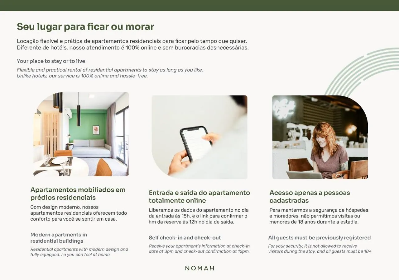 Apartament Nomah - Aptos Por Temporada Na Consolacao São Paulo 0*,  Brazylia